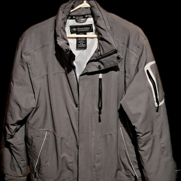 WETSKINS MEN'S SIZE MEDIUM COAT GREY - Picture 1 of 5